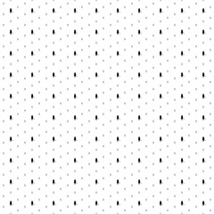 Poster - Square seamless background pattern from black samurai symbols are different sizes and opacity. The pattern is evenly filled. Vector illustration on white background