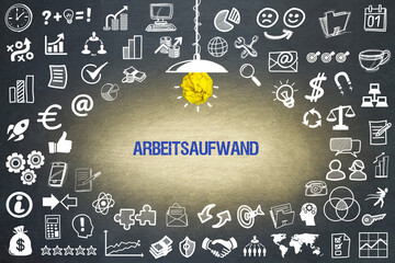 Wall Mural - Arbeitsaufwand	