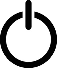 Poster - power switch , power on off switch vector icon. Start icon isolated on white background.