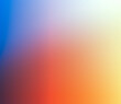 Fondo abstracto con formas aleatorias y degradado de tonos en colores naranja, rojo, azul y blanco