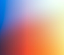 Fondo Abstracto Con Formas Aleatorias Y Degradado De Tonos En Colores Naranja, Rojo, Azul Y Blanco
