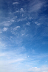 Wall Mural - White clouds in blue sky