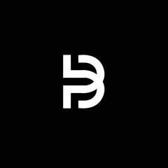 BP PB Logo Design, Creative Minimal Letter PB BP Monogram