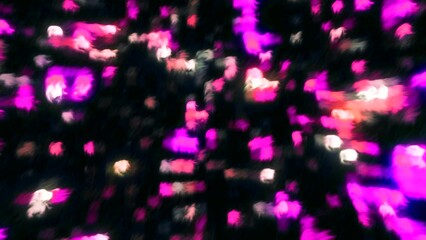 Poster - Abstract isolated blurred festive lights with bokeh effect. Motion. Sparkling stars motion background.