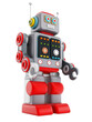 © Destina - Vintage toy robot on transparent background.