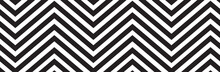 Seamless Line Pattern On White Background. Modern Chevron Lines Pattern For Backdrop And Wallpaper Template. Simple Lines With Repeat Texture. Seamless Chevron Background, Vector Illustration