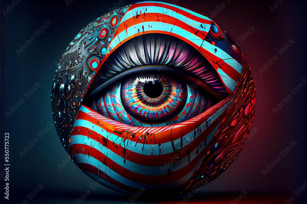 Midjourney render of abstract art wallpaper Stock Illustration | Adobe ...