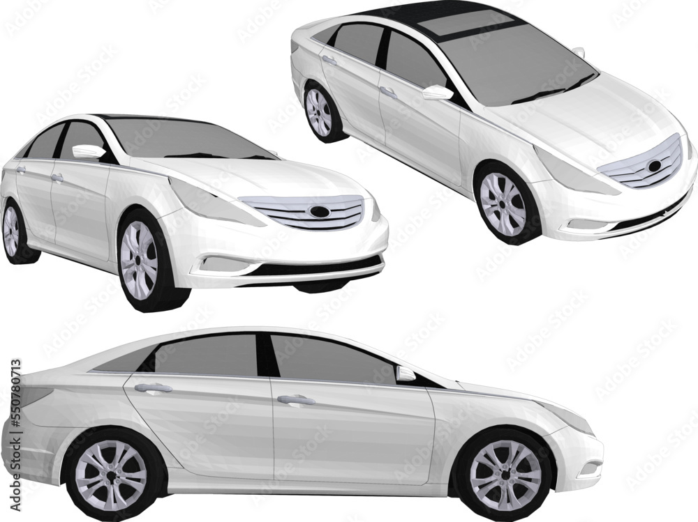 car isolated on white background Stock Vector | Adobe Stock