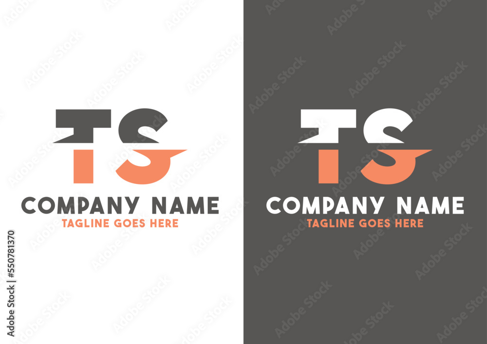 Letter TS logo design vector template, TS logo Stock Vector | Adobe Stock