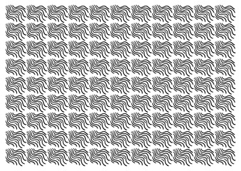 Wall Mural - hand drawn zig zag background. doodle wavy pattern. ornament background