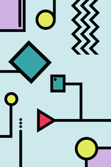Poster - Aesthetic abstract backgrounds for banners, templates, social media and more