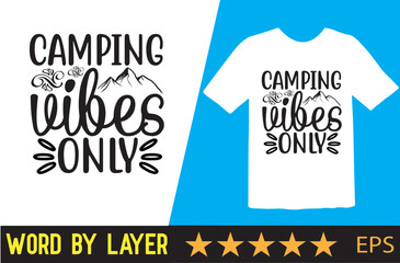 Wall Mural - Camping t shirt vector design