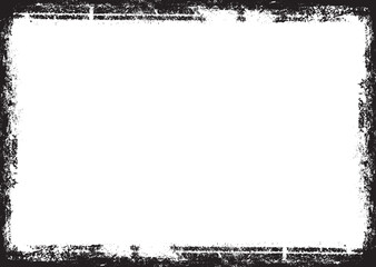 Poster - Vector Frames. rectangles for image. distress texture . Grunge Black borders isolated on the background . Dirt effect . geometric shapes for your design