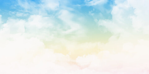  Pastel sky with tiny clouds. environment concept