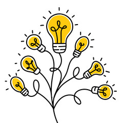 Wall Mural - collective intelligence or idea concept