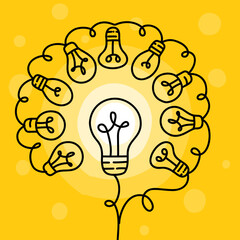 Wall Mural - collective intelligence or idea concept