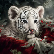 Winter Tiger Cub