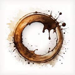 Wall Mural - Illustration of a Coffee Stain