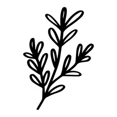 Poster - Leaf romantic hand drawn illustration