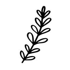 Poster - Leaf romantic hand drawn illustration