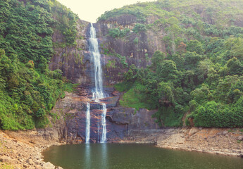 Wall Mural - Waterfall on Sri Lanka