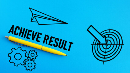 Poster - Achieve Result is shown using the text