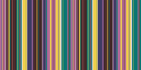 Poster - Simple stripes are colored and vertical. Seamless pattern, suitable for print and application on the surface of the interior or decor.