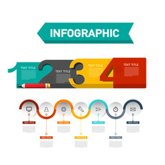 Sticker - Infographics - vector paper infographic design