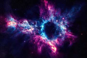 Wall Mural - colorful space galaxy, supernova nebula background