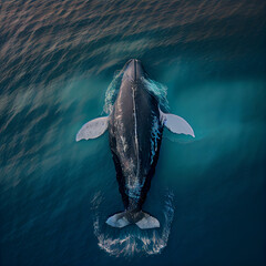 whale in the ocean