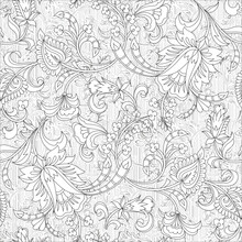  Seamless Black And White Paisley Pattern Textures