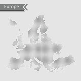 Fototapeta Nowy Jork - map of Europe