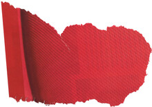 Red Textured Scrap Of Paper 