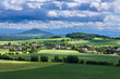 Blick von den Königshainer Bergen auf die Landschaft bei Görlitz