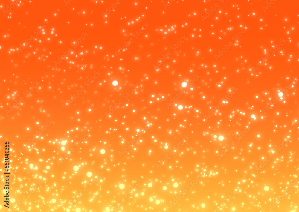キラキラパーティクル背景-オレンジ- Stock Photo | Adobe Stock