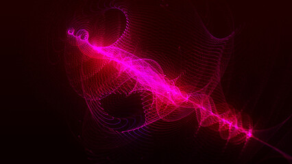 Poster - Big data visualization. Visual information. Computer code. Data networks. Concept of digital communication. 3D rendering.