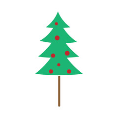 Poster - christmas tree icon