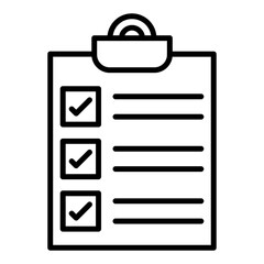 Wall Mural - Checklist Icon Style