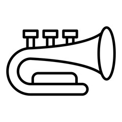 Sticker - Horn Trumpet Icon Style