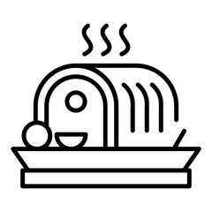 Poster - Roasted Meat Icon Style