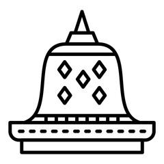 Poster - Borobudur Icon Style