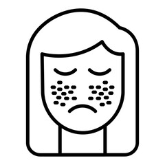 Sticker - Face Scrub Icon Style