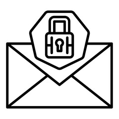 Sticker - Email Security Icon Style