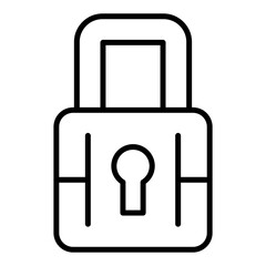 Sticker - Padlock Icon Style