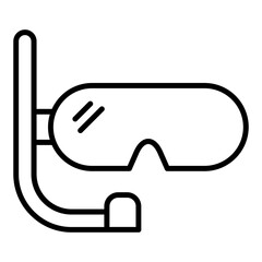 Sticker - Snorkeling Icon Style