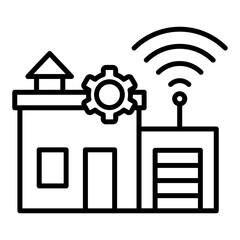 Wall Mural - Home Automation Icon Style