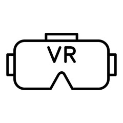 Canvas Print - VR Headset Icon Style