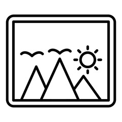 Sticker - Image Placeholder Icon Style