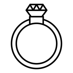 Wall Mural - Rings Icon Style