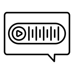 Poster - Voice Message Icon Style